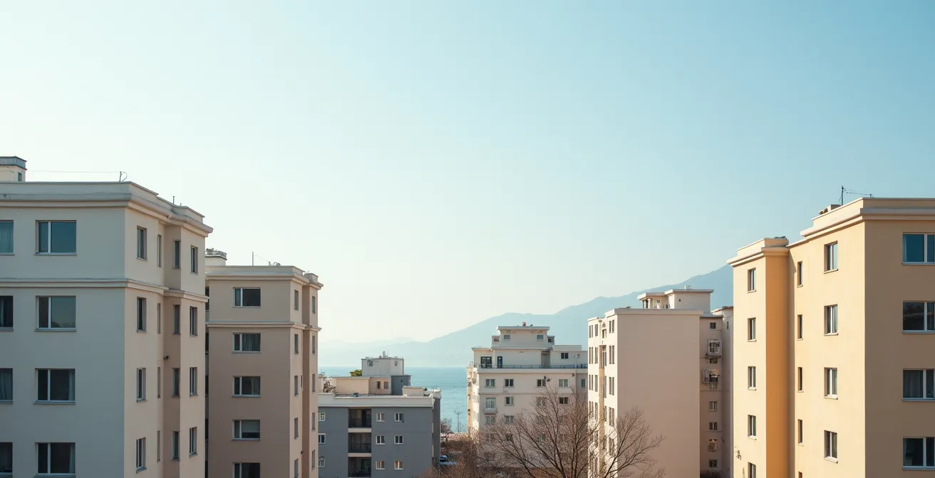 Photographie en plan large montrant différents immeubles symbolisant la diversité des syndics à Toulouse